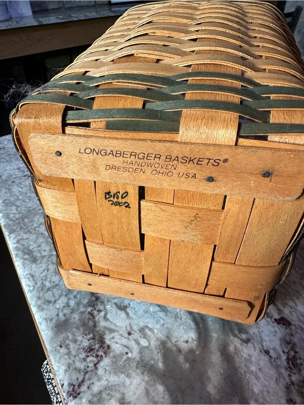 Longaberger handwoven basket